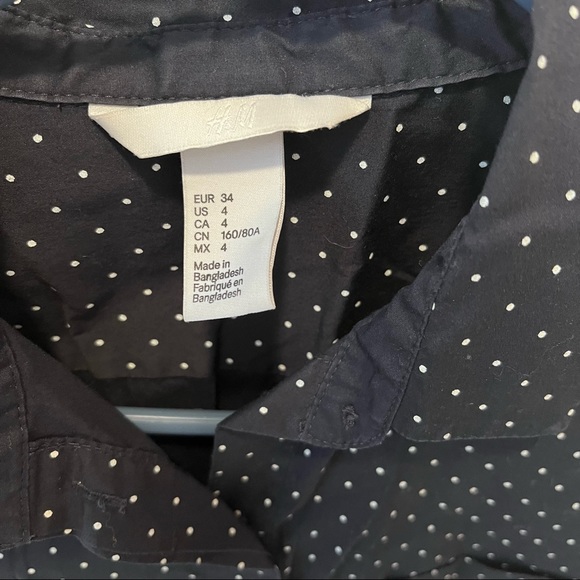 H&M Button-Up Shirt - Size 4 - Picture 3 of 4